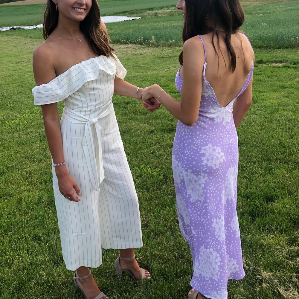 Club Monaco Pinstripe Jumpsuit